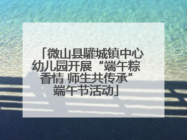 微山县驩城镇中心幼儿园开展“端午粽香情 师生共传承”端午节活动