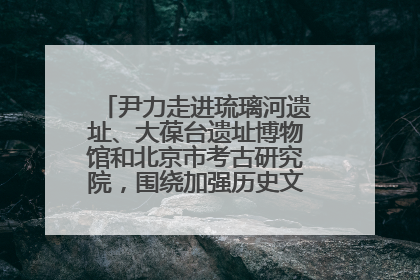 尹力走进琉璃河遗址、大葆台遗址博物馆和北京市考古研究院，围绕加强历史文化名城保护调研