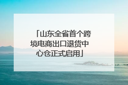 山东全省首个跨境电商出口退货中心仓正式启用