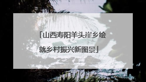 山西寿阳羊头崖乡绘就乡村振兴新图景