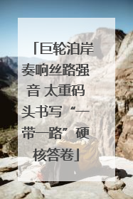 巨轮泊岸奏响丝路强音 太重码头书写“一带一路”硬核答卷