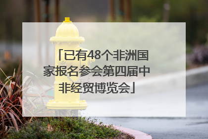 已有48个非洲国家报名参会第四届中非经贸博览会