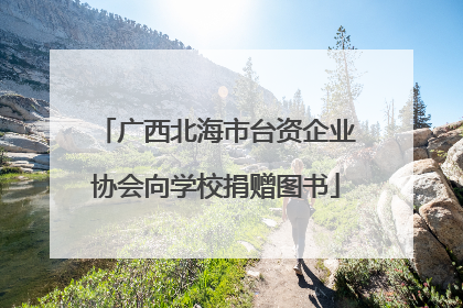 广西北海市台资企业协会向学校捐赠图书