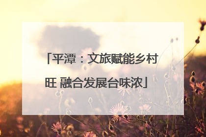 平潭：文旅赋能乡村旺 融合发展台味浓