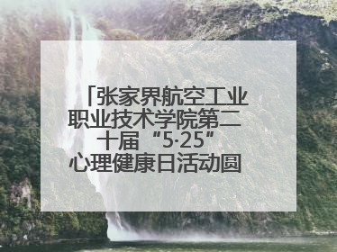 张家界航空工业职业技术学院第二十届“5·25”心理健康日活动圆满收官