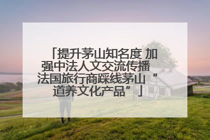 提升茅山知名度 加强中法人文交流传播 法国旅行商踩线茅山“道养文化产品”