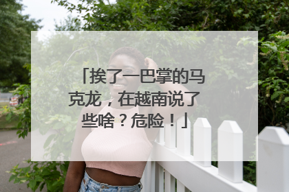 挨了一巴掌的马克龙，在越南说了些啥？危险！