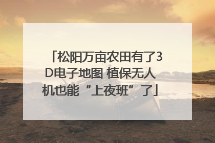 松阳万亩农田有了3D电子地图 植保无人机也能“上夜班”了