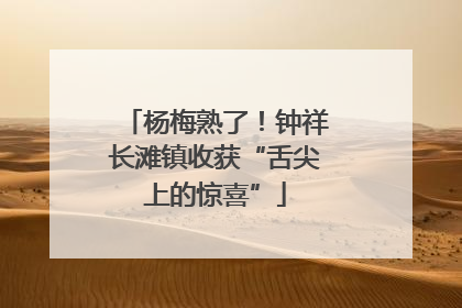 杨梅熟了！钟祥长滩镇收获“舌尖上的惊喜”