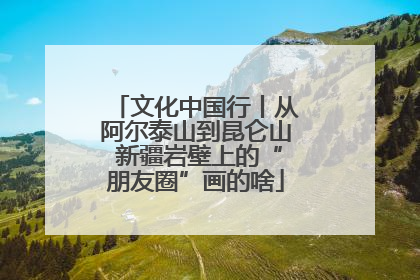 文化中国行丨从阿尔泰山到昆仑山 新疆岩壁上的“朋友圈”画的啥