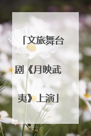 文旅舞台剧《月映武夷》上演