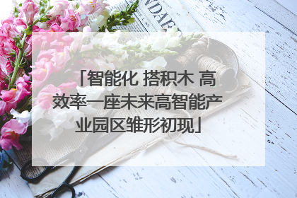 智能化 搭积木 高效率一座未来高智能产业园区雏形初现