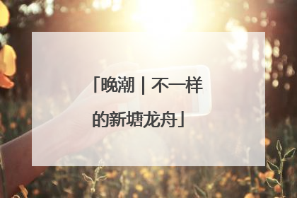 晚潮｜不一样的新塘龙舟