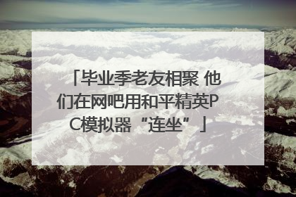 毕业季老友相聚 他们在网吧用和平精英PC模拟器“连坐”