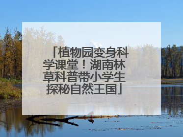 植物园变身科学课堂！湖南林草科普带小学生探秘自然王国