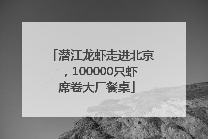 潜江龙虾走进北京，100000只虾席卷大厂餐桌
