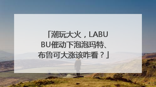 潮玩大火，LABUBU催动下泡泡玛特、布鲁可大涨该咋看？