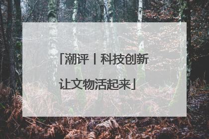 潮评丨科技创新让文物活起来