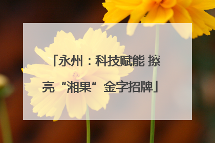 永州：科技赋能 擦亮“湘果”金字招牌