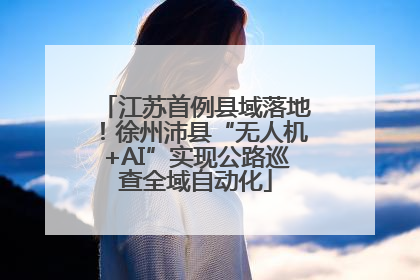 江苏首例县域落地！徐州沛县“无人机+AI”实现公路巡查全域自动化