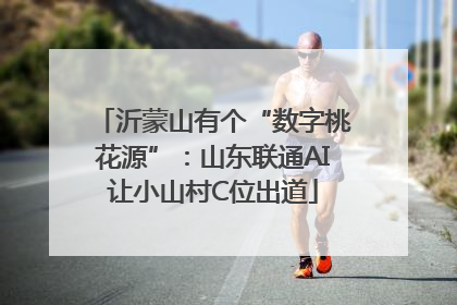 沂蒙山有个“数字桃花源”：山东联通AI让小山村C位出道