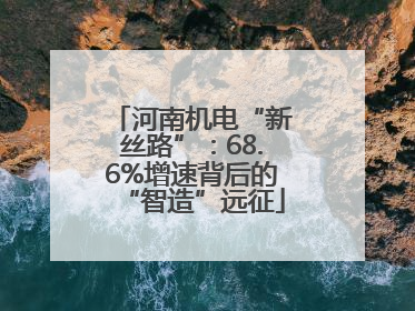 河南机电“新丝路”：68.6%增速背后的“智造”远征