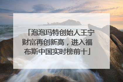 泡泡玛特创始人王宁财富再创新高，进入福布斯中国实时榜前十