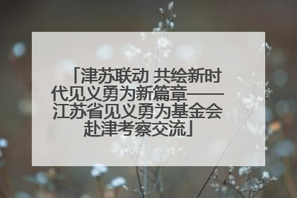 津苏联动 共绘新时代见义勇为新篇章——江苏省见义勇为基金会赴津考察交流