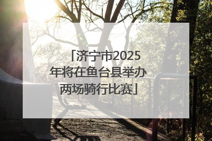 济宁市2025年将在鱼台县举办两场骑行比赛