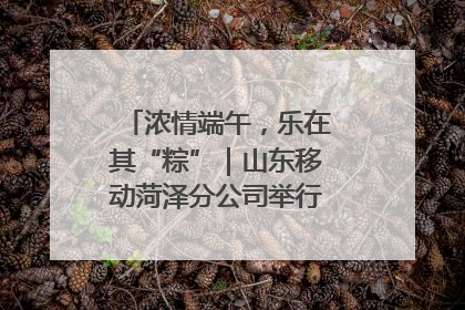 浓情端午，乐在其“粽”｜山东移动菏泽分公司举行端午节主题活动