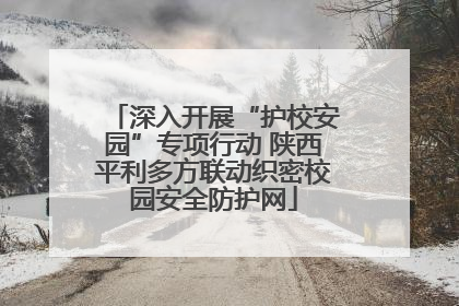 深入开展“护校安园”专项行动 陕西平利多方联动织密校园安全防护网