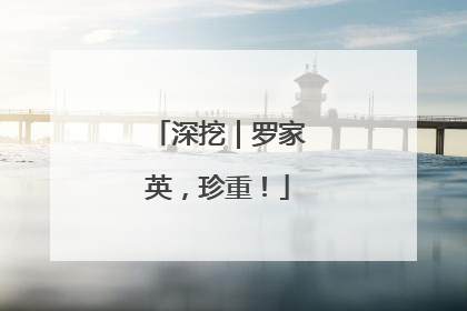 深挖｜罗家英，珍重！