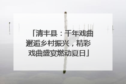 清丰县：千年戏曲邂逅乡村振兴，精彩戏曲盛宴燃动夏日