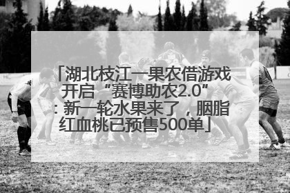 湖北枝江一果农借游戏开启“赛博助农2.0”：新一轮水果来了，胭脂红血桃已预售500单