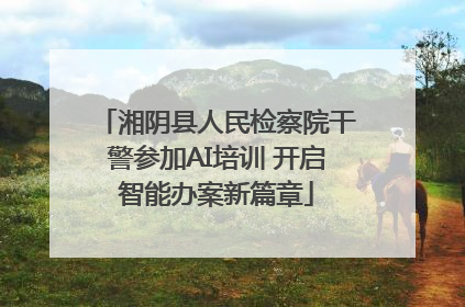 湘阴县人民检察院干警参加AI培训 开启智能办案新篇章