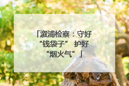 溆浦检察：守好“钱袋子” 护好“烟火气”