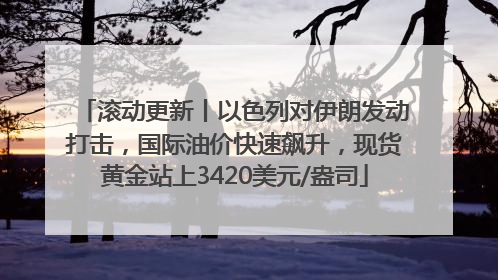 滚动更新丨以色列对伊朗发动打击，国际油价快速飙升，现货黄金站上3420美元/盎司