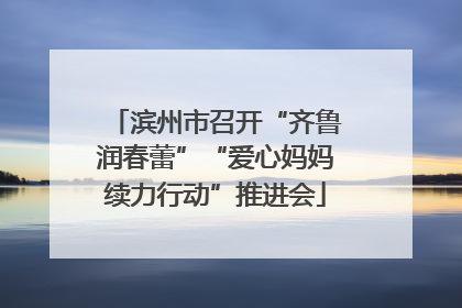 滨州市召开“齐鲁润春蕾”“爱心妈妈续力行动”推进会
