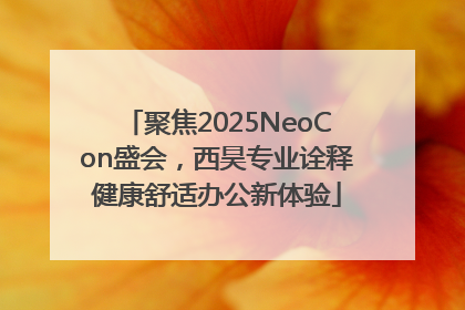 聚焦2025NeoCon盛会，西昊专业诠释健康舒适办公新体验