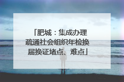 肥城：集成办理 疏通社会组织年检换届换证堵点、难点