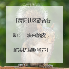 舞阳社区静音行动：一块内胎皮，解决扰民哐当声