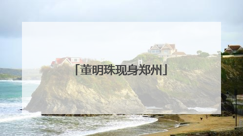 董明珠现身郑州