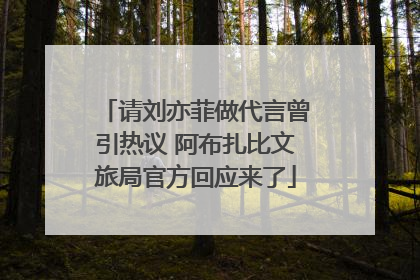 请刘亦菲做代言曾引热议 阿布扎比文旅局官方回应来了