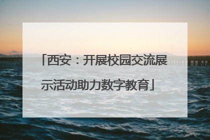 西安：开展校园交流展示活动助力数字教育