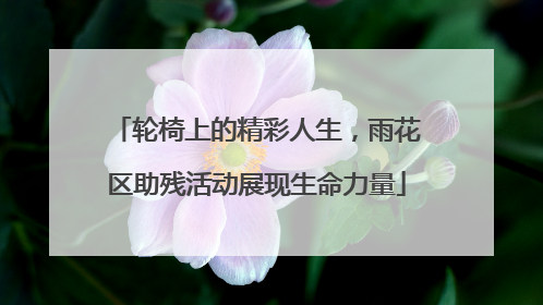 轮椅上的精彩人生，雨花区助残活动展现生命力量