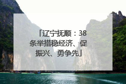 辽宁抚顺：38条举措稳经济、促振兴、勇争先