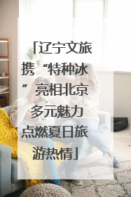 辽宁文旅携“特种冰”亮相北京 多元魅力点燃夏日旅游热情