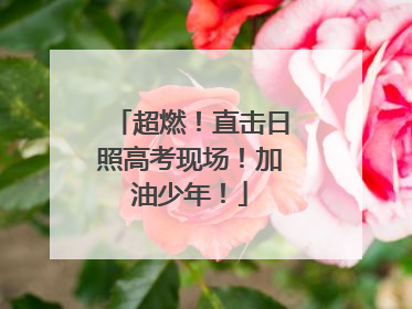超燃！直击日照高考现场！加油少年！