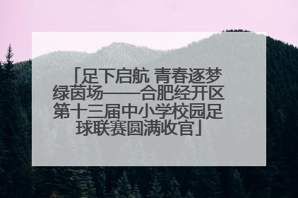 足下启航 青春逐梦绿茵场——合肥经开区第十三届中小学校园足球联赛圆满收官