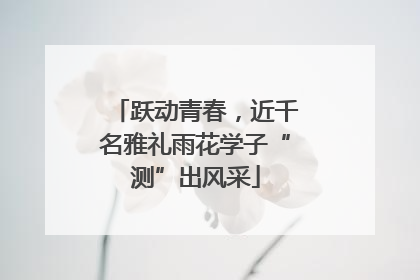 跃动青春，近千名雅礼雨花学子“测”出风采
